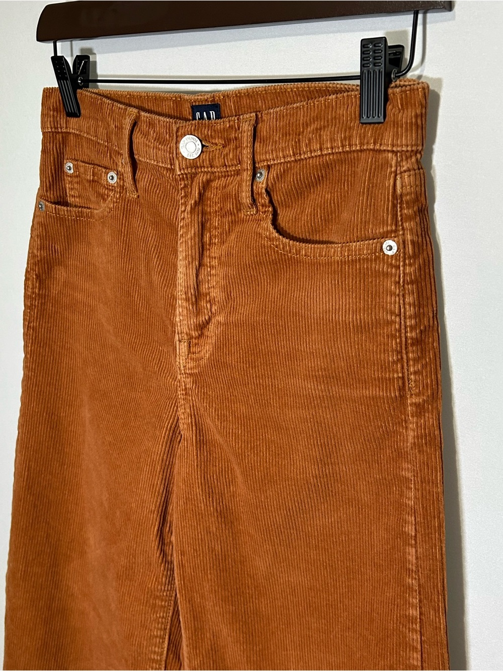 GAP Wide-Leg Corduroy Pants in Camel Brown - Picture 6 of 12